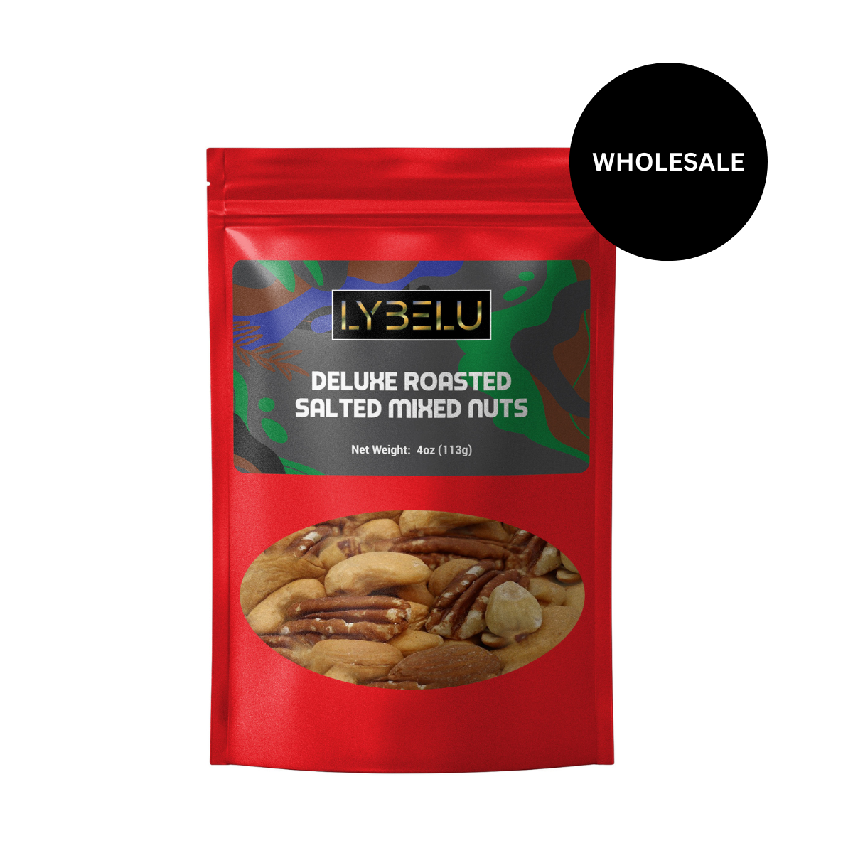 Deluxe Roasted Salted Mixed Nuts – 4oz