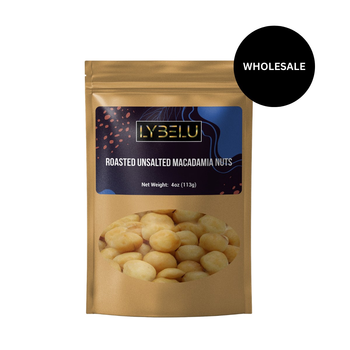 Roasted Unsalted Macadamia Nuts – 4oz
