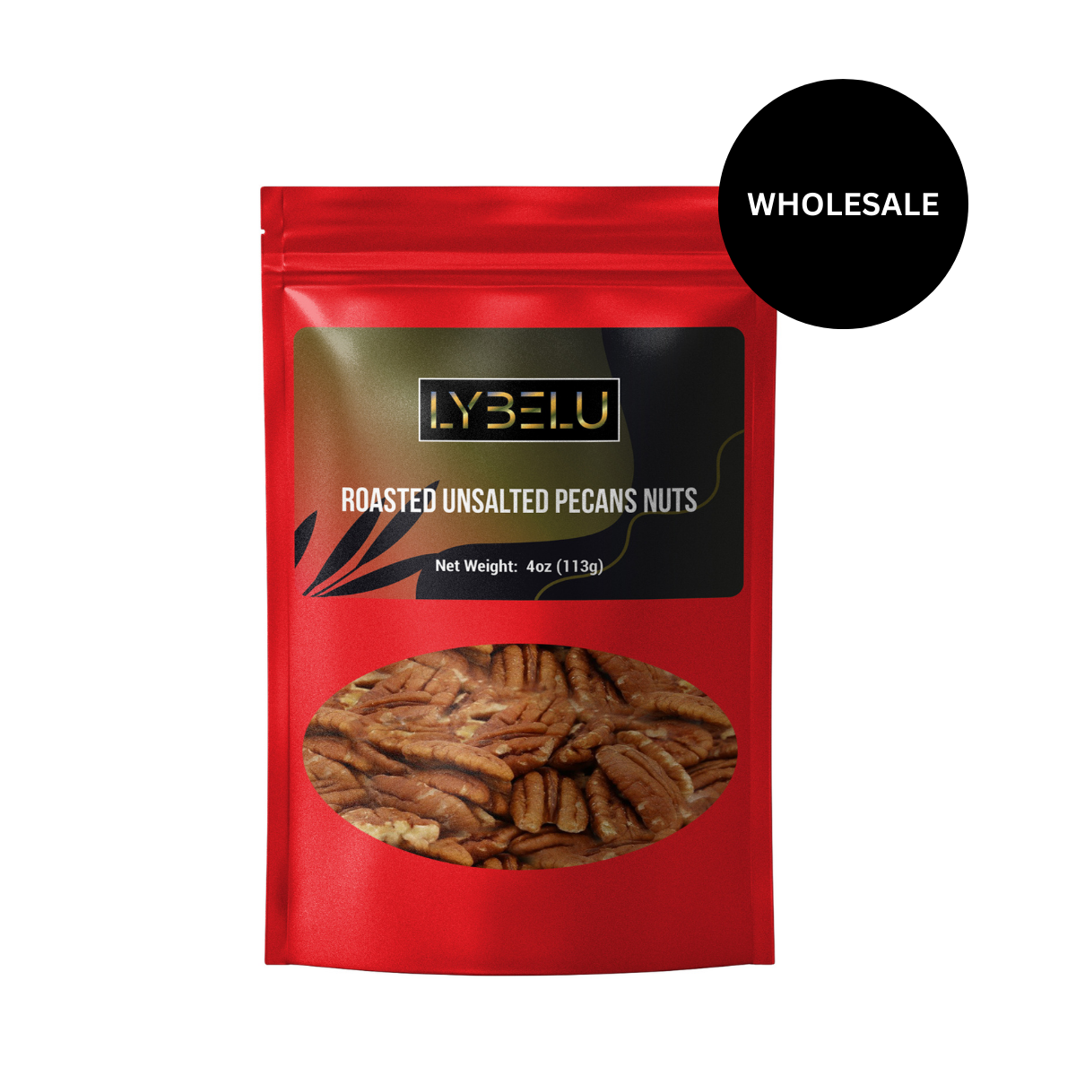 Roasted Unsalted Pecans Nuts – 4oz