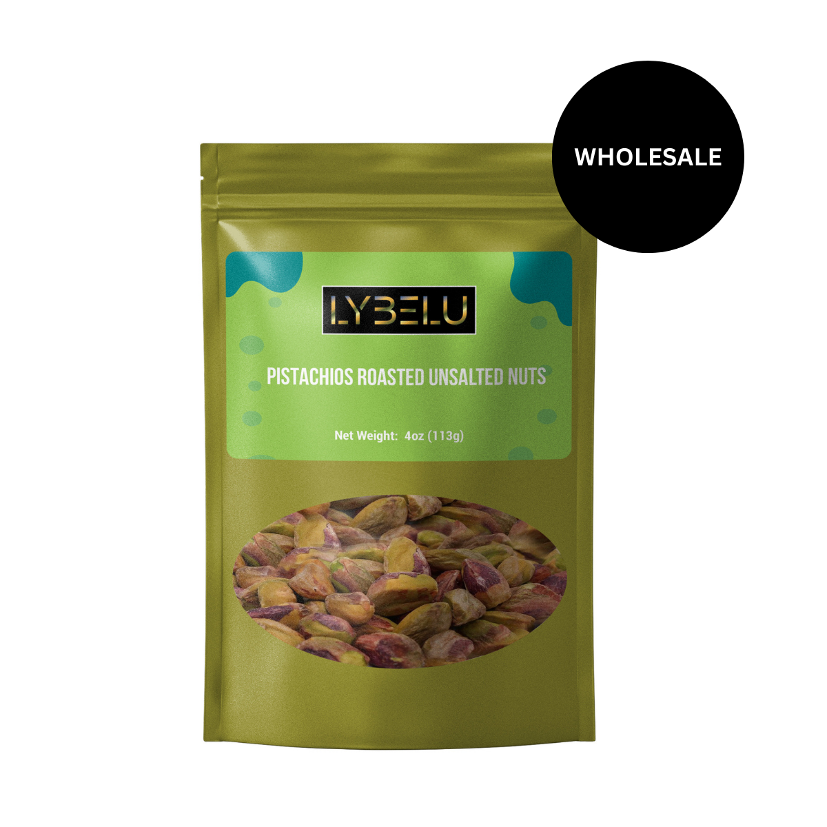 Pistachios Roasted Unsalted Nuts – 4oz