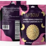 Jumbo Whole Roasted Salted Cashews Nuts - 8oz